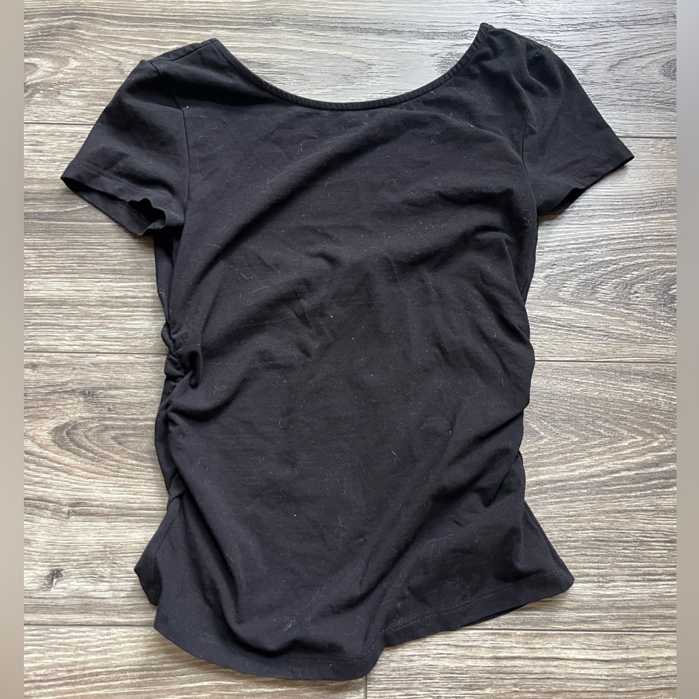 & Other Stories Open Back Ruched Top